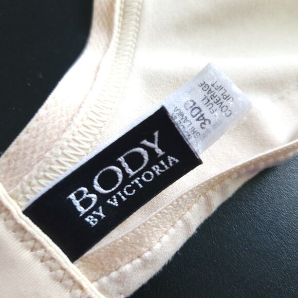 Body by Victoria 34DD Full Coverage Uplift Bra Beige Padded Everyday Bra T-Shirt - Picture 4 of 9